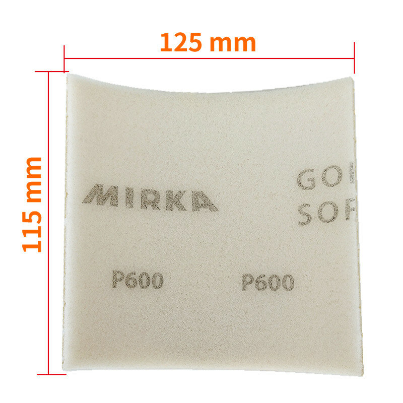 Finish mirka esponja lixa para polimento 115x125mm ferramentas automotivas para mecânico corpo lixamento carro moagem de papel abrasivo