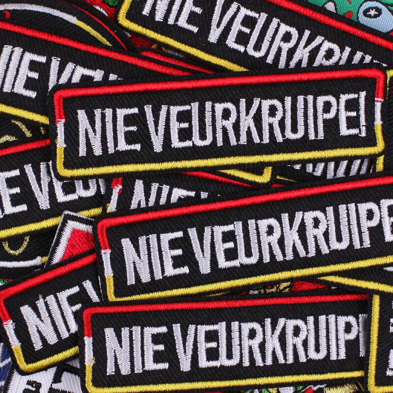 9 stücke Oeteldonk Emblem Eisen auf Patches für Kleidung Nähen Aufkleber Karneval für Niederlande Eisen-auf Brief Patches für jacken