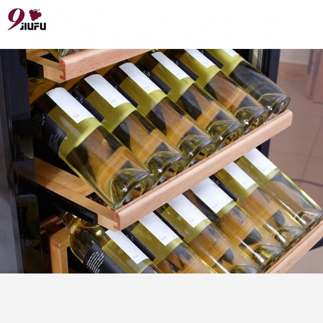 Refroidisseur de vin électrique avec écran en verre, vente directe d'usine, système intelligent de température Stable