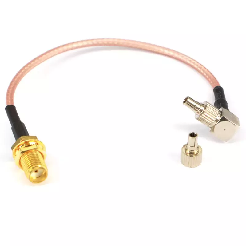2 sztuki SMA żeńskie do TS9 i CRC9 dwa sposoby RG316 kabel koncentryczny 15CM