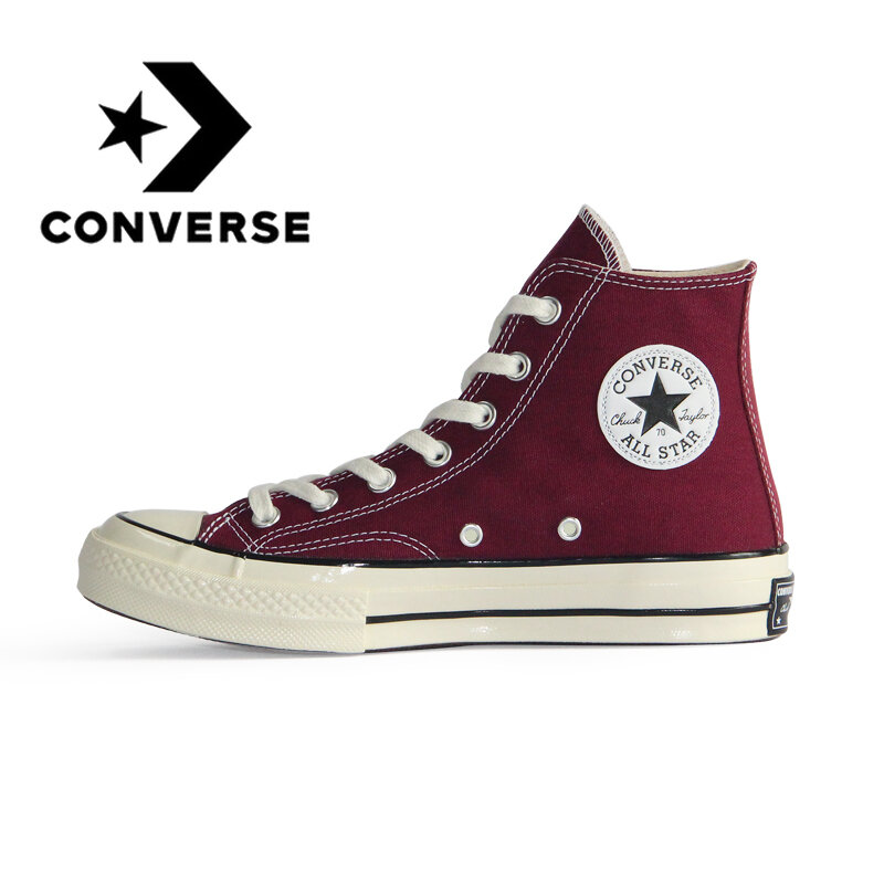 Converse Original All Star 1970S ผู้หญิงรองเท้าสเก็ตบอร์ดผู้ชายรองเท้าผ้าใบ Neutral รองเท้า High-Top แบน