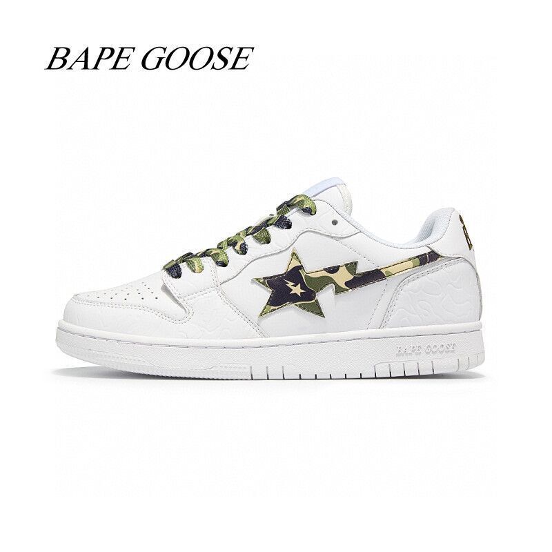 Модная мужская обувь Bape Goose, женская обувь для бега, мужские кроссовки, женская уличная спортивная обувь унисекс 14