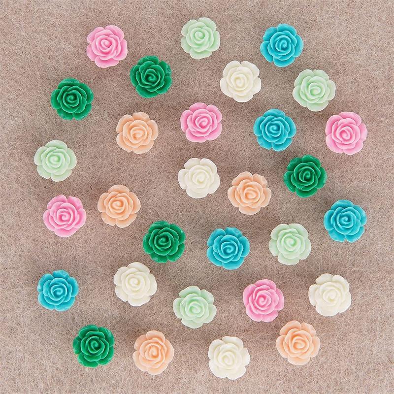 น่ารัก Push Pins สำหรับ Cork Board 30ชิ้นดอกไม้ Thumb Tacks ตกแต่ง Flora Pushpins ที่มีสีสัน Floret Thumb Tacks สำหรับ cork