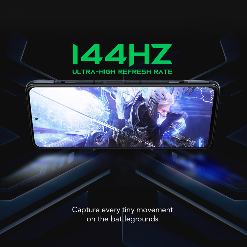 Black Shark 4 Pro Orignal Global Version 5G Gaming Phone Celular 120W Charging Snapdragon 888 Magnetic Pop-Up Triggers 144Hz NFC