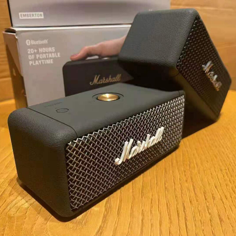Marshall Emberton – Mini haut-parleur Portable sans fil Bluetooth, petit haut-parleur rétro étanche IPX7, pour la maison et l'extérieur