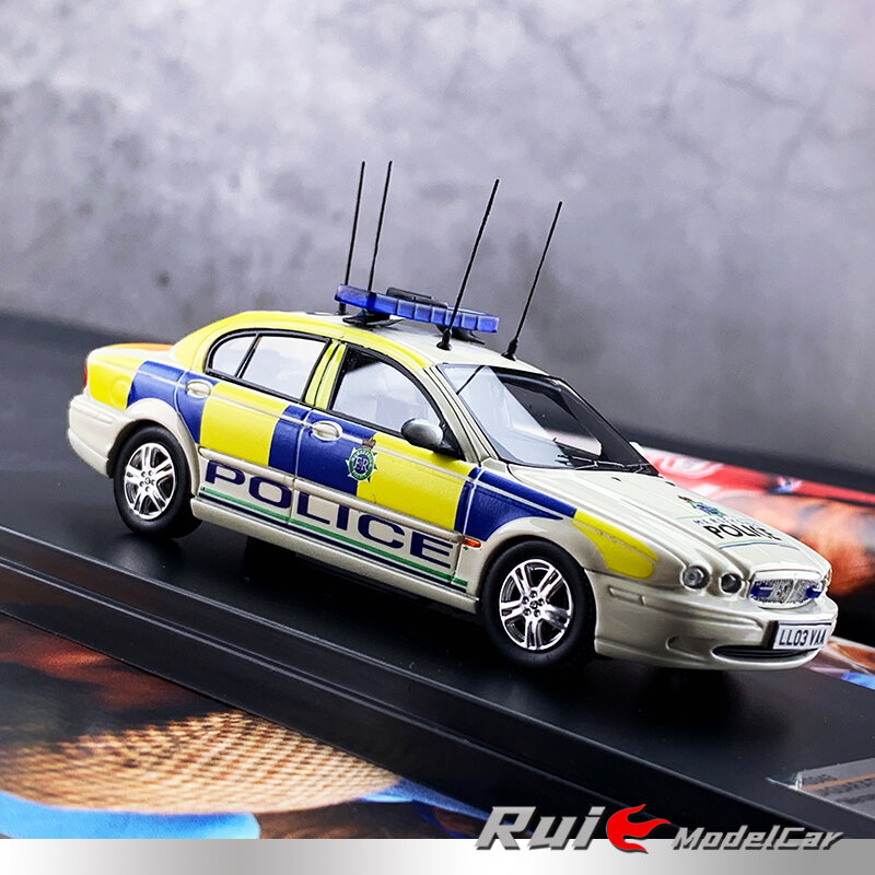 1:43プレミアムxジャガーxタイプ2004ハンマーサイド警察車シミュレーション車モデル