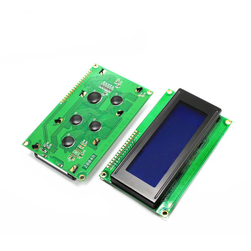 LCD2004 Modul Tampilan Lcd I2c LCD 2004A 20X4 5V Modul Elektronik Layar Biru/Kuning Hijau, untuk Tampilan Arduino
