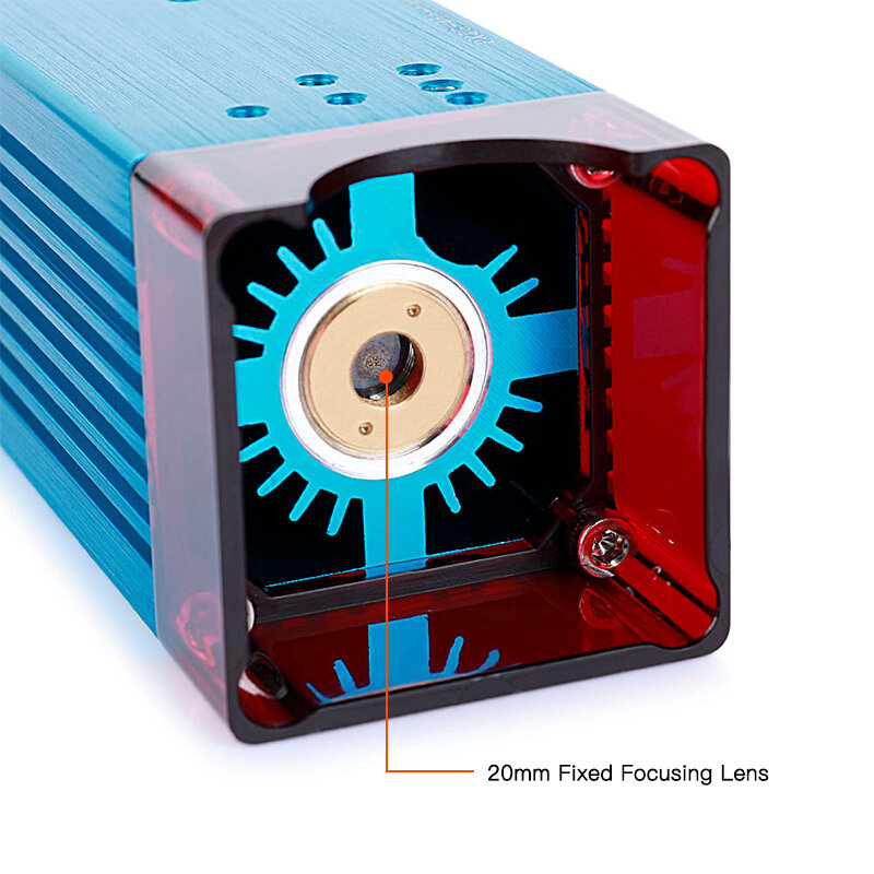 COMGROW-Kit de módulo de grabador láser comprimido, cabezal láser para tallado de madera para ENDER 3/3 PRO/3 V2 CNC, enrutador de madera, 40W