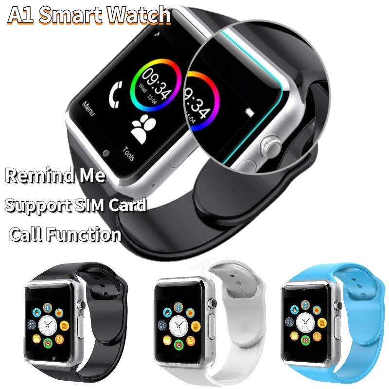 A1 Smart Watch Bluetooth WristWatch Sport Pedometer with SIM Card Passometer Camera Smartwatch for Android часы мужские
