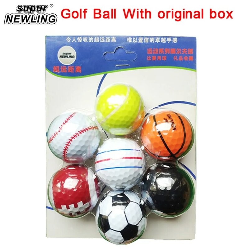 새로운 골프 공 게임 새로운 야외 스포츠 7 개/몫 두 레이어 소매 패키지 레이어 높은 등급 무료 배송 80 - 90 Gog