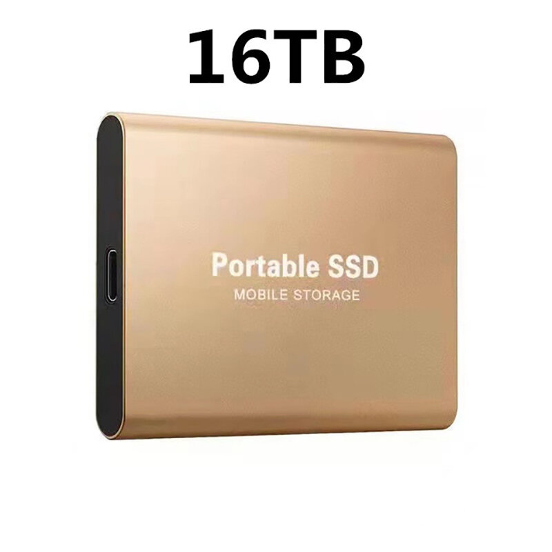 새로운 휴대용 고속 모바일 솔리드 스테이트 드라이브, 4 테라바이트 8 테라바이트 16 테라바이트 SSD 모바일 하드 드라이브 노트북 외장 스토리지 결정 2022