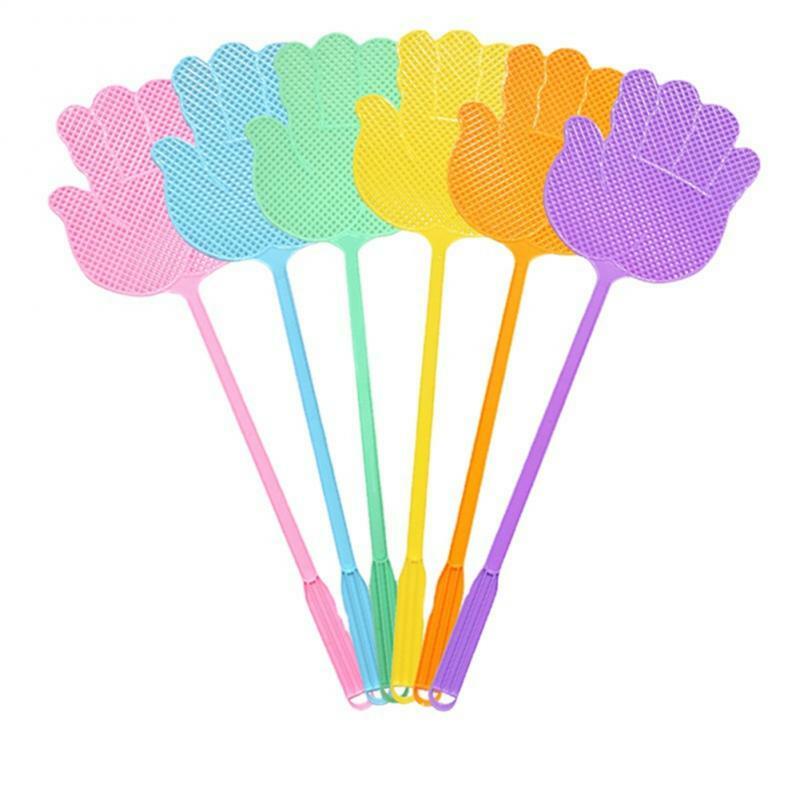 Home Manual Fly Swatter Lengthen Handle Plastic Flyswatter Mosquito Pest Control Insect Killer Household Flapper Durable Thicken