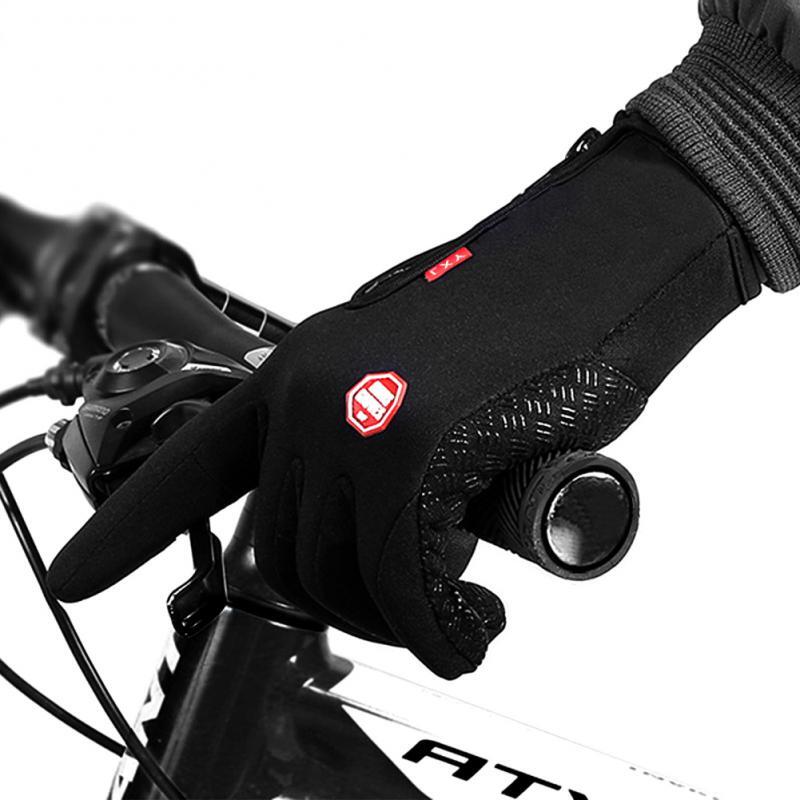 Unisex Touchscreen ฤดูหนาวความร้อนขี่จักรยานจักรยานจักรยานเล่นสกีกลางแจ้งเดินป่าตั้งแคมป์ถุงมือรถจักรยานยนต์กีฬา Full Finger