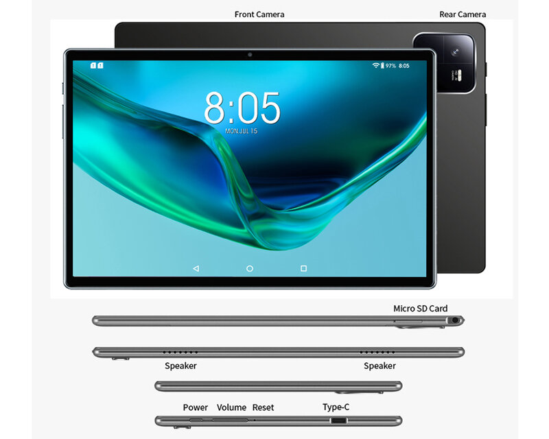 Global Version 120Hz Pad 13 Pro Tablet Android 12.0 10000mAh Snapdragon 870 Octa Core 10 Inch Tablettle 12GB 512GB 5G Network