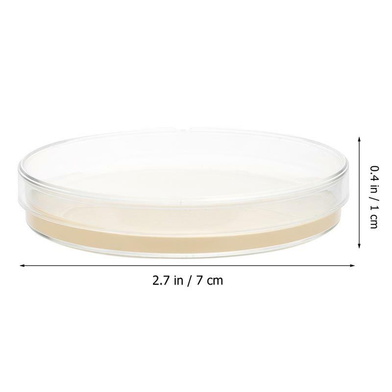 Pratos Petri com Agar Ciência Nutrientes Placas Kits, Extrato de malte, Experimento Laboratório Suprimentos, 10pcs