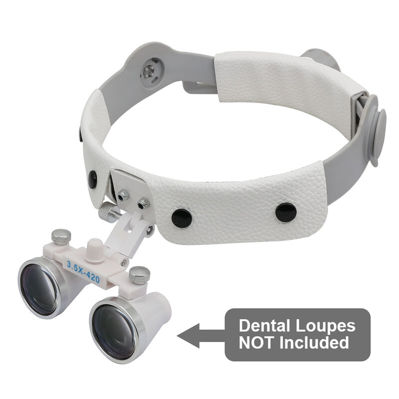 Fascia per lenti d'ingrandimento dentali lente d'ingrandimento testa del casco indossare occhialini fascia dimensioni leggere angolo regolabile regolabile