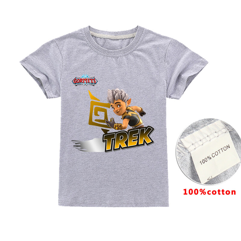 Детская Хлопковая футболка с коротким рукавом, для мальчиков и девочек