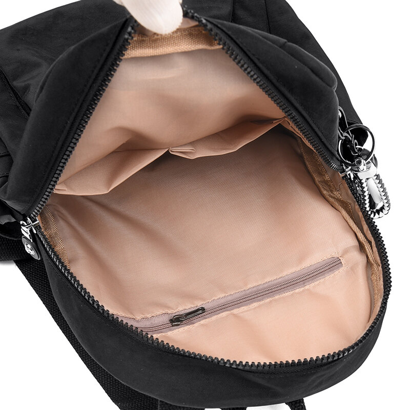 2022 novo à prova dwaterproof água náilon pano mochila feminina moda sacos de escola para adolescentes alta qualidade escola bagpack mochila viagem