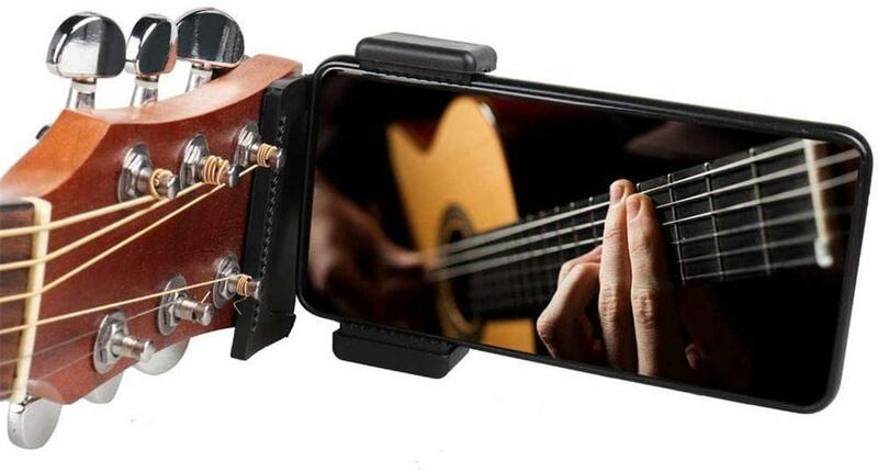 Telefones suporte de instrumentos musicais base universal clipe para kalimba guitarra titular suporte metal plástico suporte preto rack