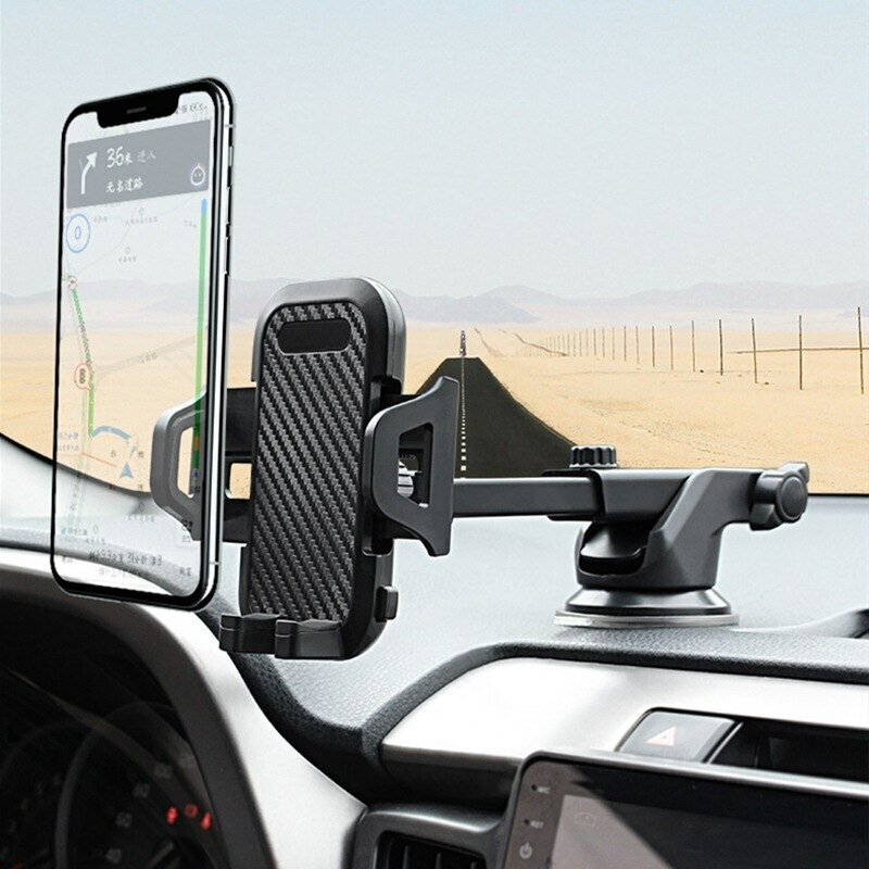 Soporte de teléfono móvil para coche, accesorio portátil de manos libres para parabrisas de coche