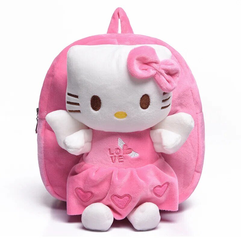 Hello Kitty Kt Микки Маус Кот Sanrio аниме ПП хлопок короткая плюшевая кукла детский рюкзак для мальчиков девочек школьный портфель
