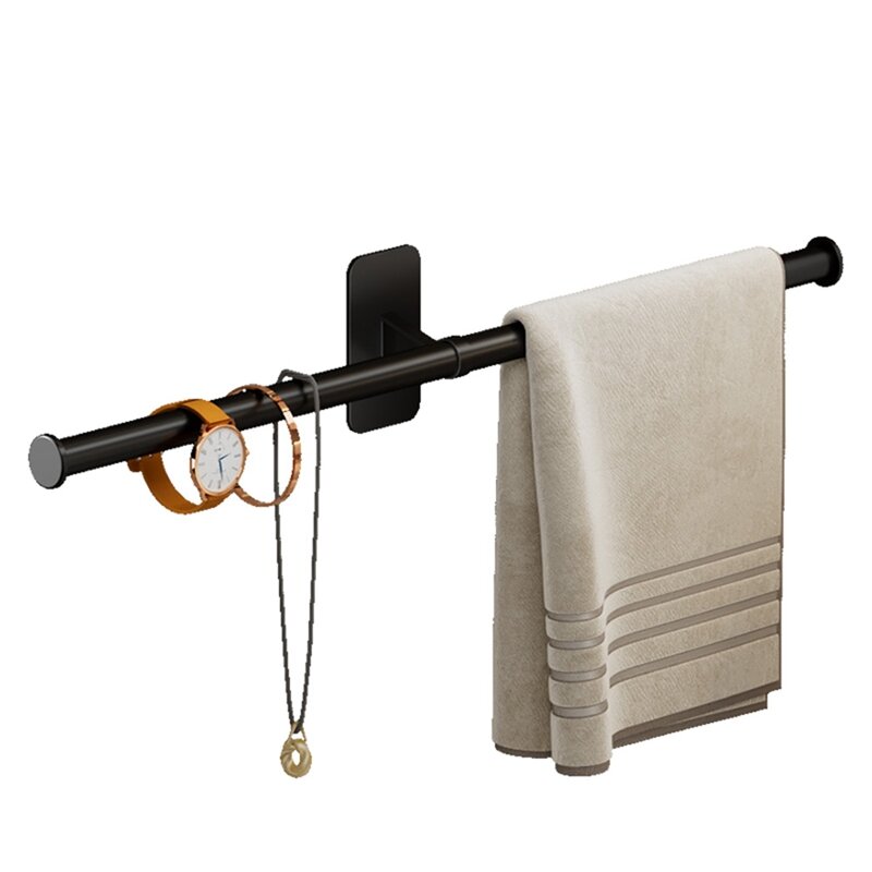 Toalheiro de toalha cabide de toalha de banho suporte de toalha de parede barra de suspensão prateleira do banheiro cozinha rack de armazenamento