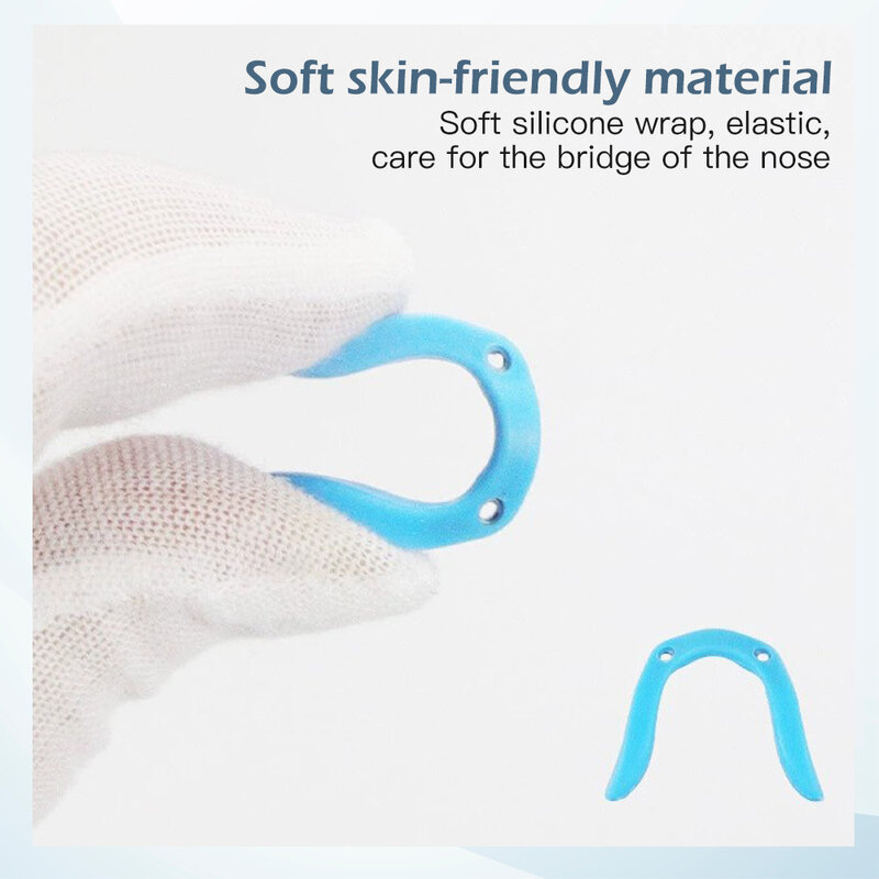 Lunettes Support Nasal en Silicone en forme de U pour enfants, selle, coussin de nez, yeux, antidérapant, accessoires de Support de pont conjoint