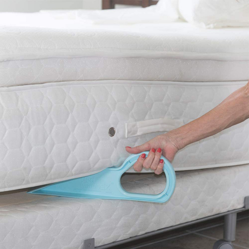 2 pezzi nuovo sollevatore per materasso letto ergonomico che fa sollevamento pratico strumento per alleviare il dolore alla schiena strumento per lo spostamento del letto risparmio di manodopera in plastica