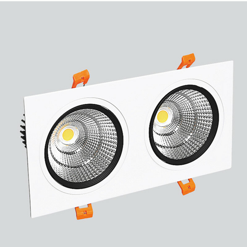 Spot lumineux LED encastrable avec technologie COB pour le plafond, éclairage d'intérieur, lumière à intensité réglable, 7/9/12W, AC85-265V