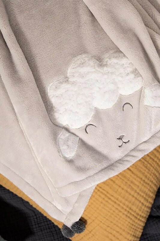 75x12 0cm kocyk dziecięcy noworodka termiczne SIDS miękki polarowy koc zima zestaw pościeli w jednolitym kolorze kołdra bawełniana dla niemowląt