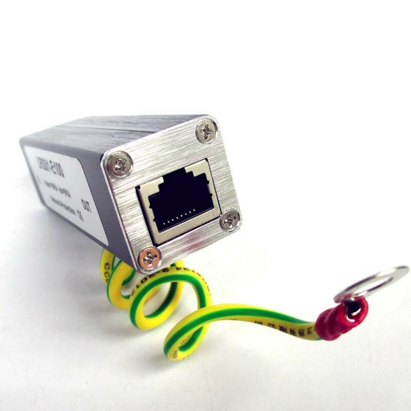 ESCAM Network RJ45 zabezpieczenie przeciwprzepięciowe, urządzenie zabezpieczające, ogranicznik przepięć, SPD na sieć Ethernet 100M