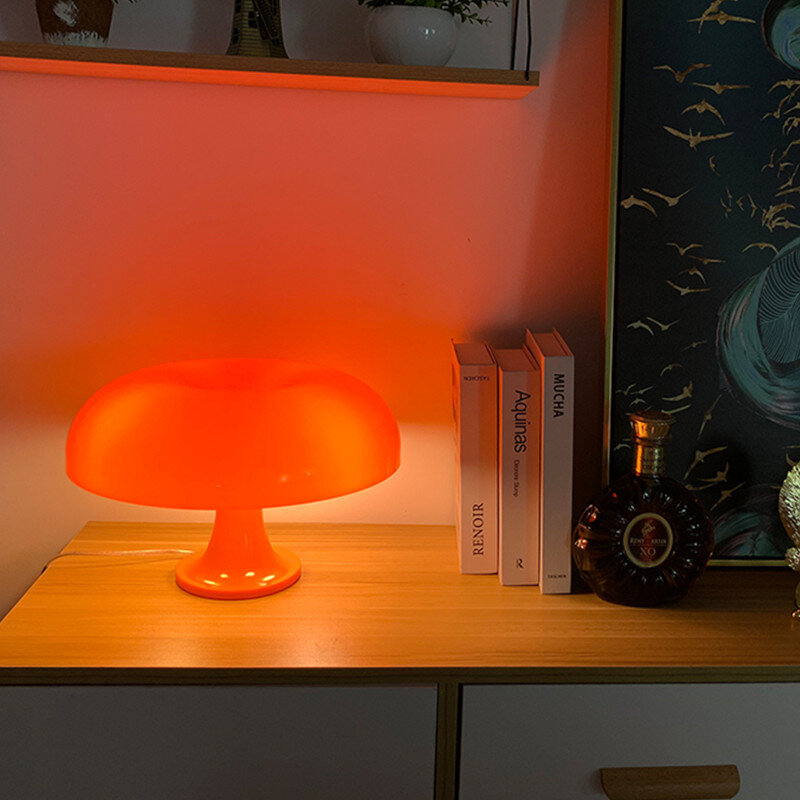 Led Mushroom Table Lamp for Hotel Bedroom Bedside Living Room Decoration Italy Designer Lighting Modern Minimalist Desk Lights