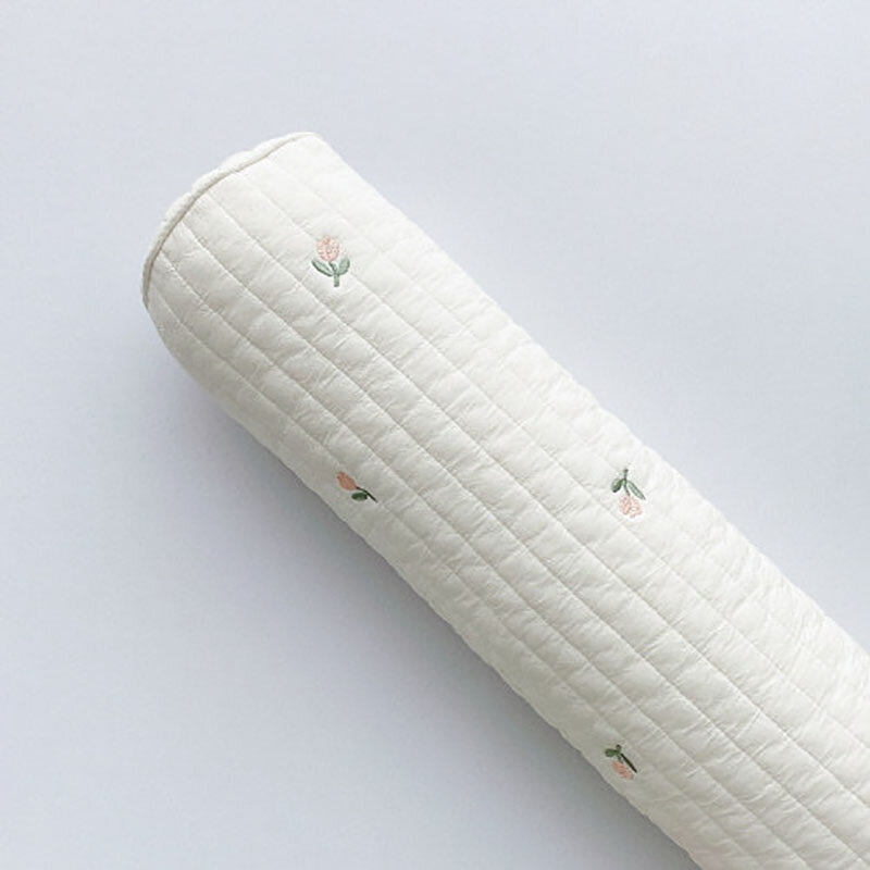 Milancel travesseiro do bebê bonito bordado recém-nascido calmante travesseiro berço anti-chute cama cerca de 10*60cm