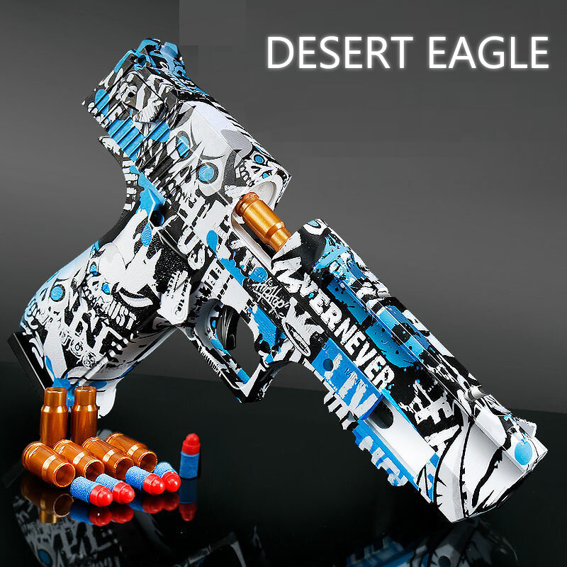 Pistola de juguete Glock de balas blandas para niños, modelo de arma para lanzar, G17, juego al aire libre, regalos de cumpleaños