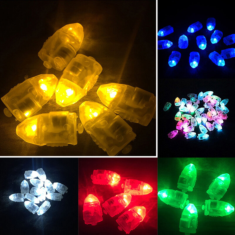 10 Cái/lốc Đèn LED Trắng Bóng Bay Phát Sáng Đèn LED Mini Bóng Đèn Lồng Đèn Giấy Giáng Sinh Cưới Sinh Nhật Đèn Trang Trí