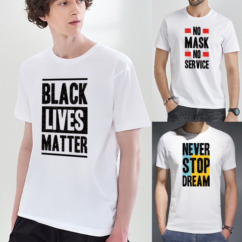 Kleding Zomer Mannen T-shirt Korte Mouw Casual Loose Top Harajuku Mode T-shirt O-hals Tops Straat O-hals Slim Soft streetwear