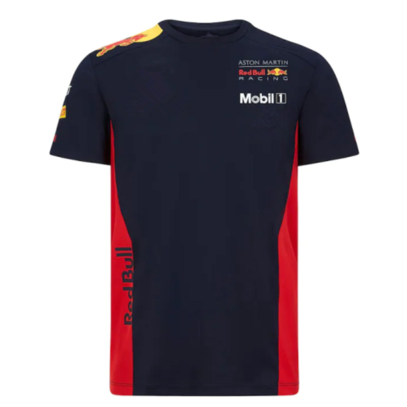 2022 포뮬러 원 F1 팀 레드 시즌 익스트림 스포츠 Bystander 티셔츠 Bull Men's Tops 야외 통기성 반팔 티셔츠