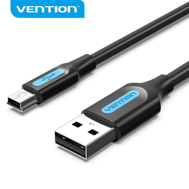 Vention-minicable USB de carga rápida para cámara Digital, Cable de datos para HDD, MP3, reproductor MP4, DVR, GPS, 2,0