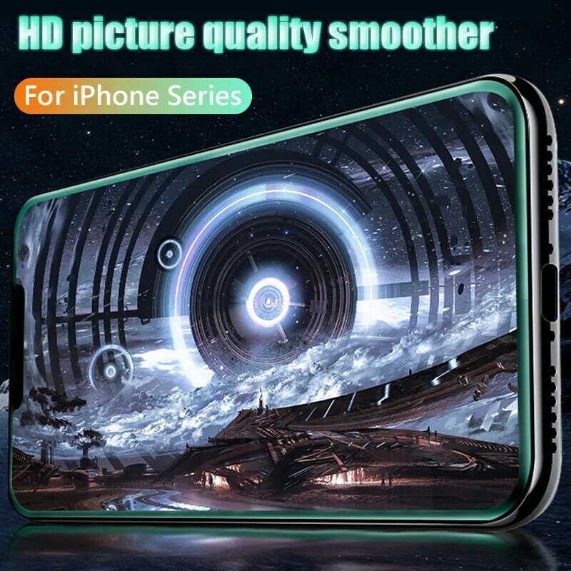 Luminous Tempered Glass on For Huawei P40 P30 Honor 8X 9X 10X 10 20 30 Pro Mate 30 Nova 3i V 20 30 Glass Screen Protective Film
