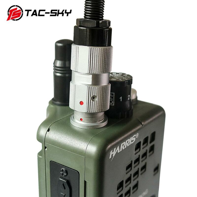 TS TAC-SKY 6 Pin Military PTT TCI PTT per AN/PRC 148152152A Walkie Talkie Dummy Case modello virtuale