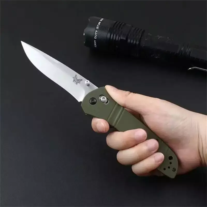 Coltello pieghevole da banco D2 da esterno 710 manico G10 coltelli da tasca tattici da caccia da campeggio