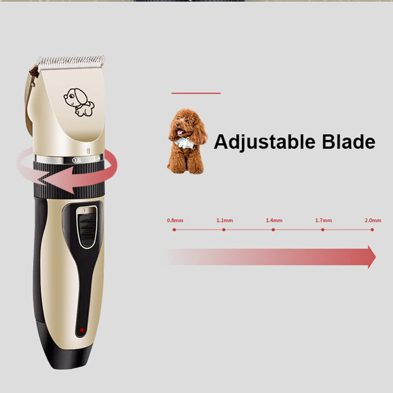 Tagliacapelli elettrico per animali domestici Kit per toelettatura professionale ricaricabile Pet Cat Dog Clipper Set di capelli macchina animali rasoio da taglio