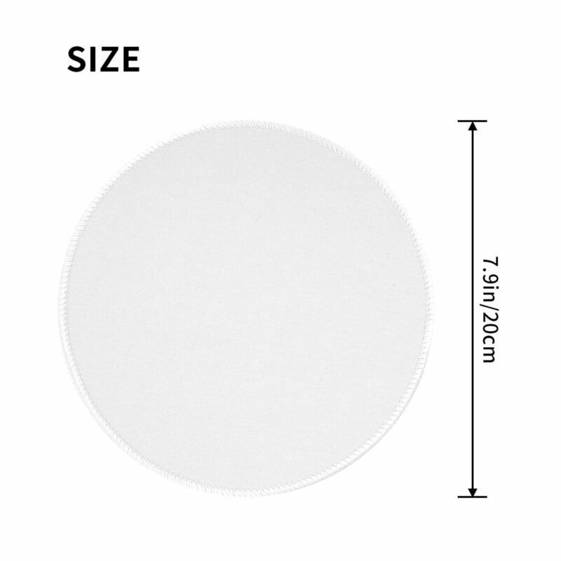 1Pcs Computer Office Keyboard Accessories Mouse Pads Round Anti-Slip Desk Pad Solid Color Nordic Style Small Mats Coaster Ratón
