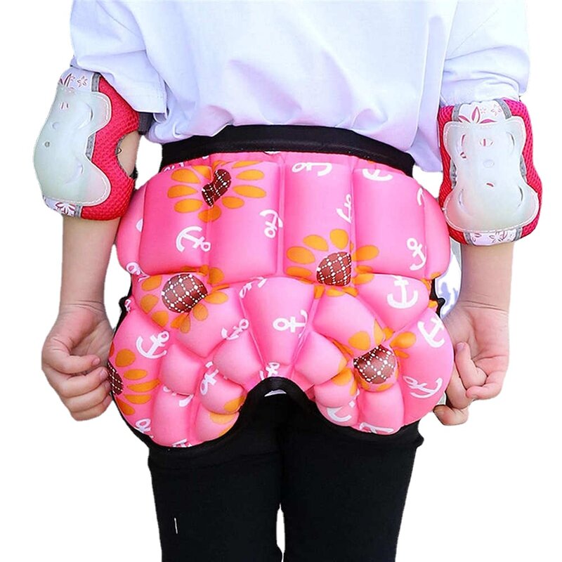 Almohadilla protectora para el trasero para niños, pantalón corto de EVA, protección acolchada 3D, para esquí, Skate, Snowboard
