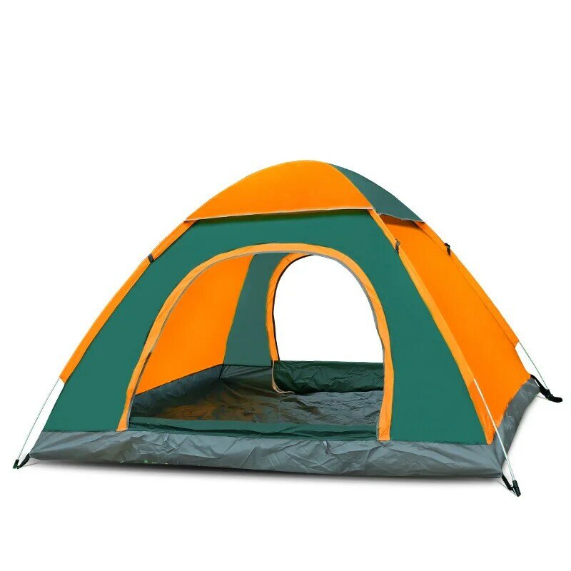 خيمة سريعة الفتح التلقائي للتخييم في الهواء الطلق على الظهر لمعسكر 3-4 أشخاص معدات للنزهات العائلية