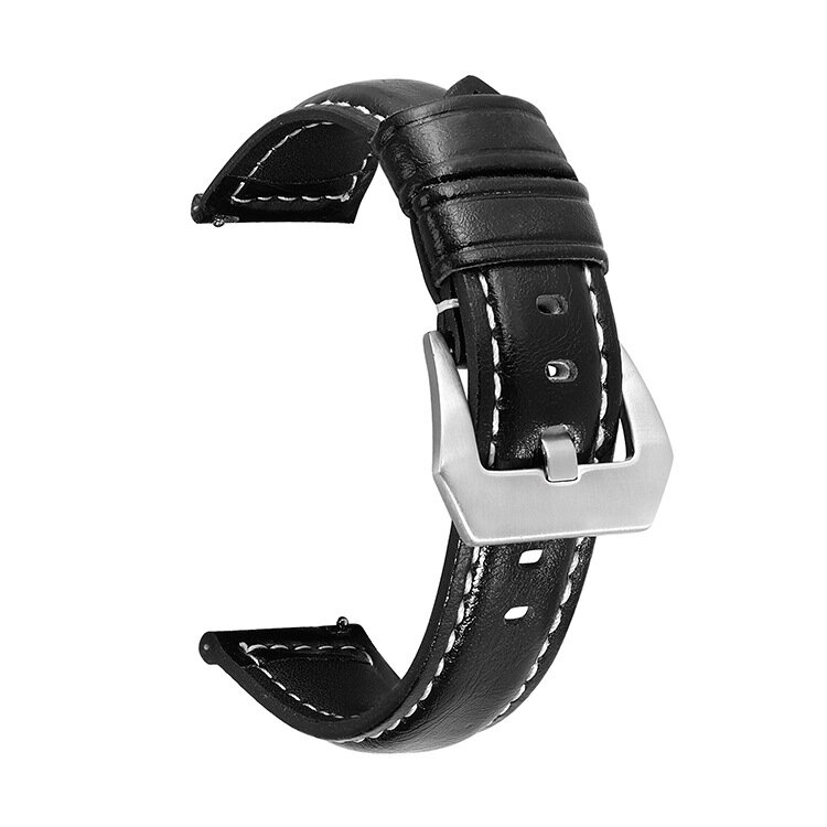 Retro cera de óleo couro pulseiras pulseira 18mm 20mm 22mm 24mm preto marrom feminino masculino pulseira de relógio acessórios