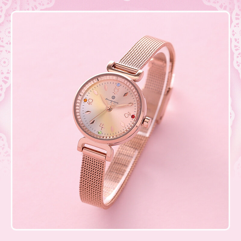Anime Ost Limited Crystal Star Compact Quartz Horloge Voor Vrouwen Polshorloges Luna Polshorloges Fans Cosplay Rekwisieten Cadeau