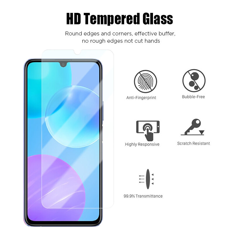3PCS Gehärtetem Glas für Huawei Y7 2019 Y6 Y5 Y9 Y6P Y5P Y6S Y8P Y9S Screen Protector für Huawei p30 Lite P20 P40 Pro Glas