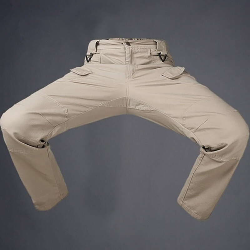 Novo calças de carga militar ao ar livre dos homens à prova dmultiple água bolso múltiplo calças táticas respirável calças casuais jogging