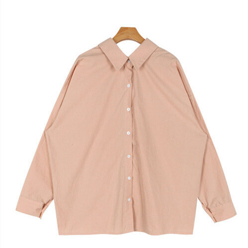 Camicia intera a maniche lunghe autunno Kawaii vestiti moda donna camicette fiocco rosa Vintage elegante Top Office Wear 2022 estate nuovo
